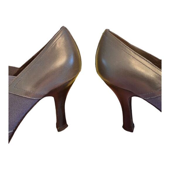 DONALD J. PLINER Leather Shoe Zip Front Peace Medallion Heeled Bootie Spain 6.5 - Picture 12 of 16